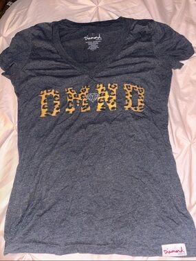 Diamond Supply Co. Black Tee with White Logo Print